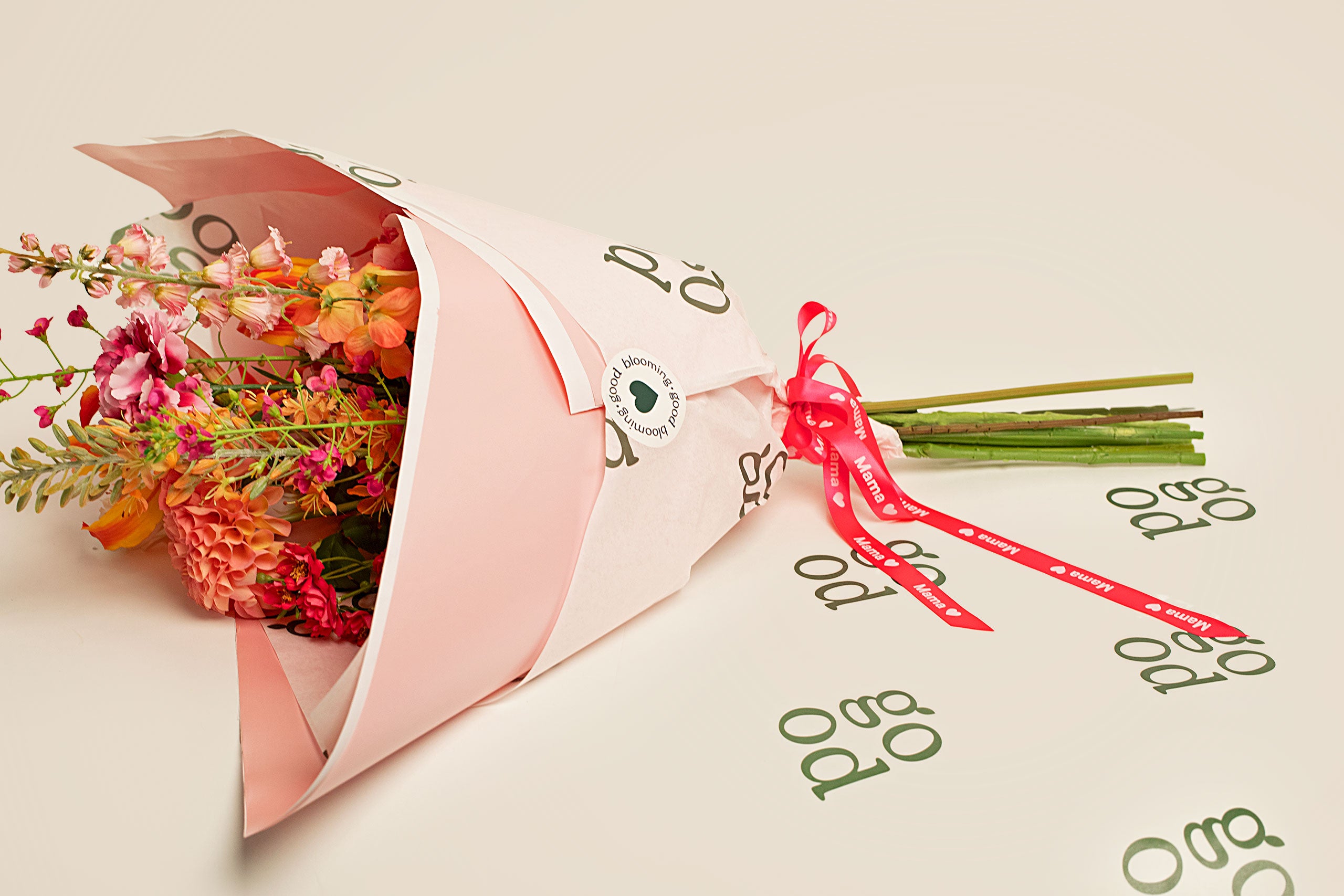 Moederdag Giftwrapping - Met lint, envelop & kaartje en luxe wrapping